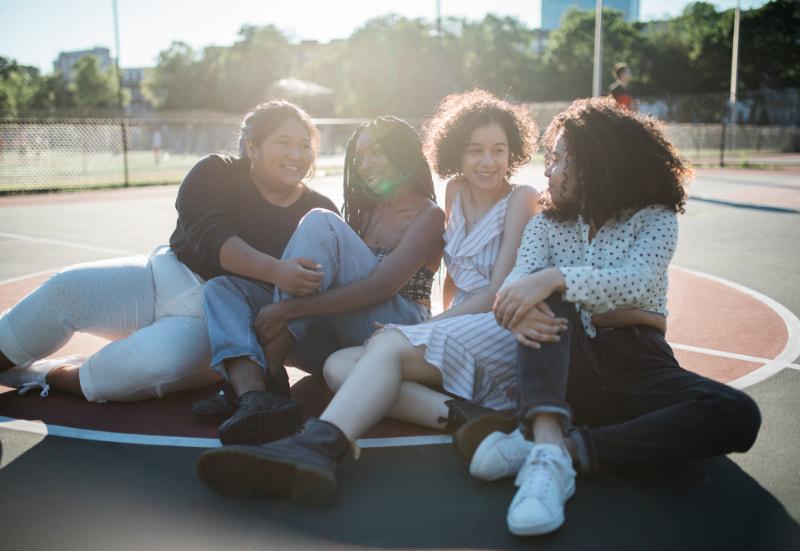 Group of young women.